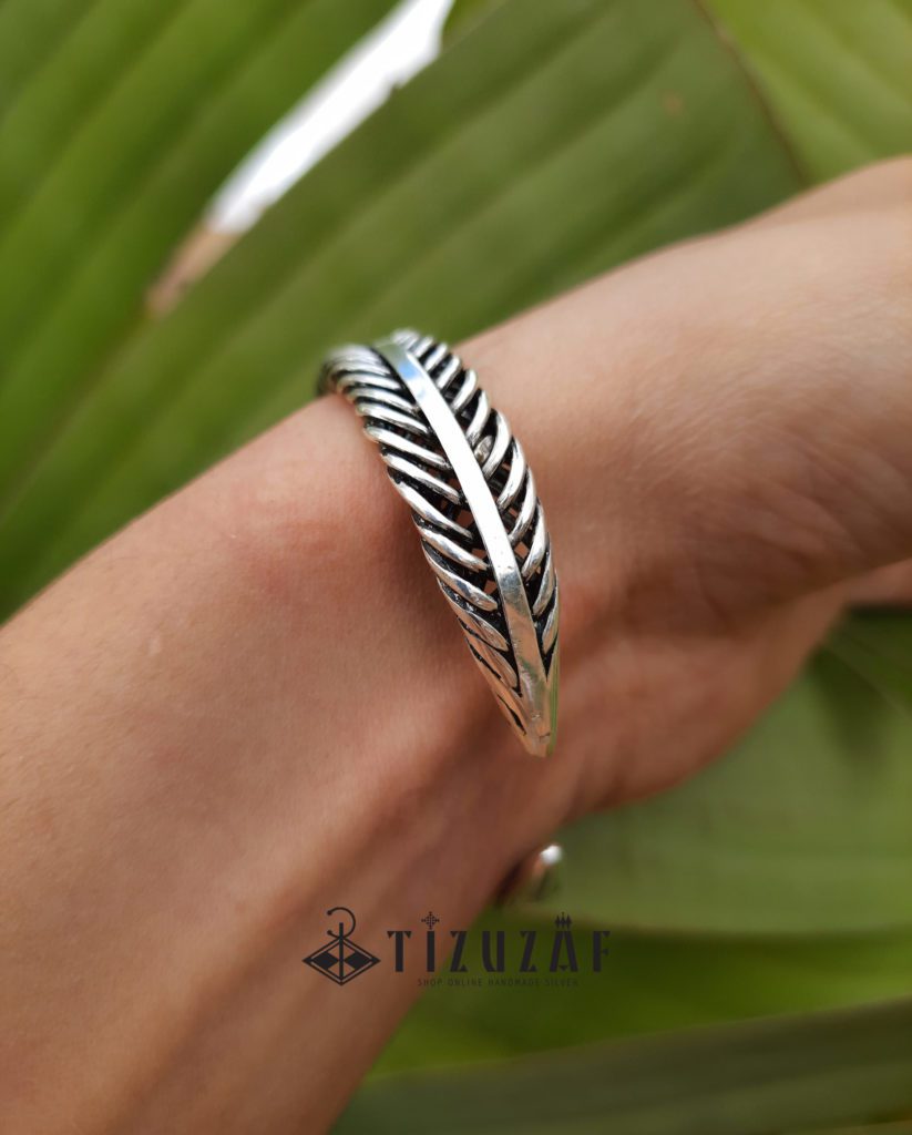 Adjustable authentic handmade silver bracelet - Tizuzaf