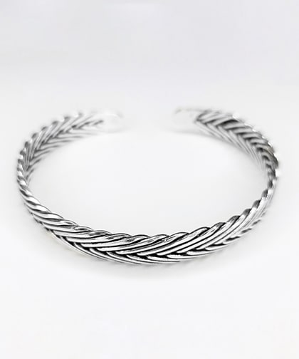Adjustable authentic handmade silver bracelet